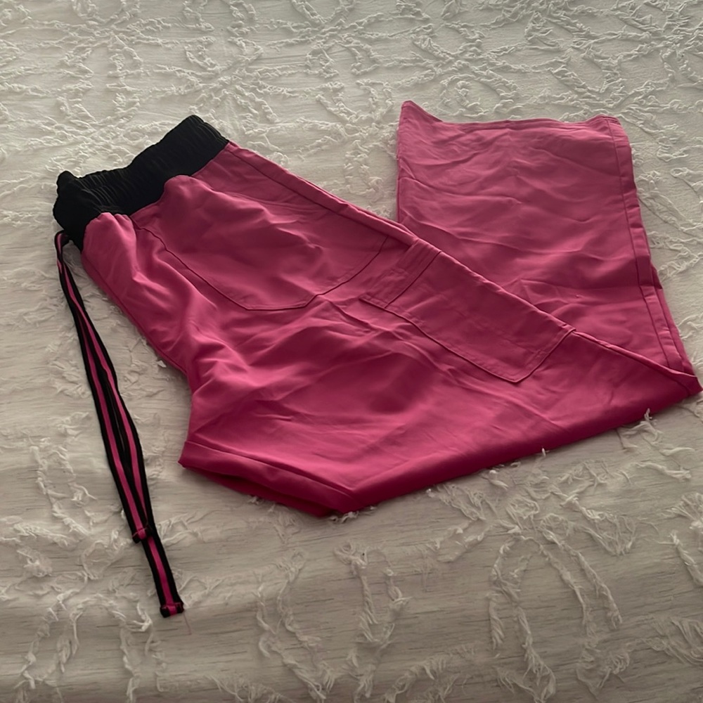 Womens pink scrub pants